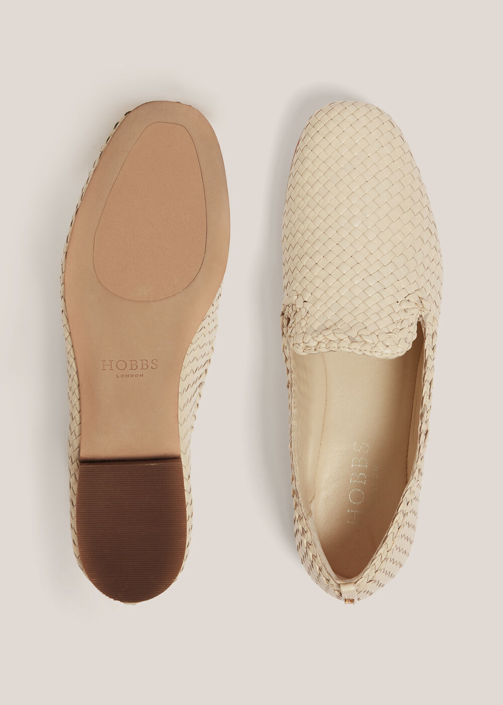 Tillie Woven Loafers, Warm Ivory, hi-res