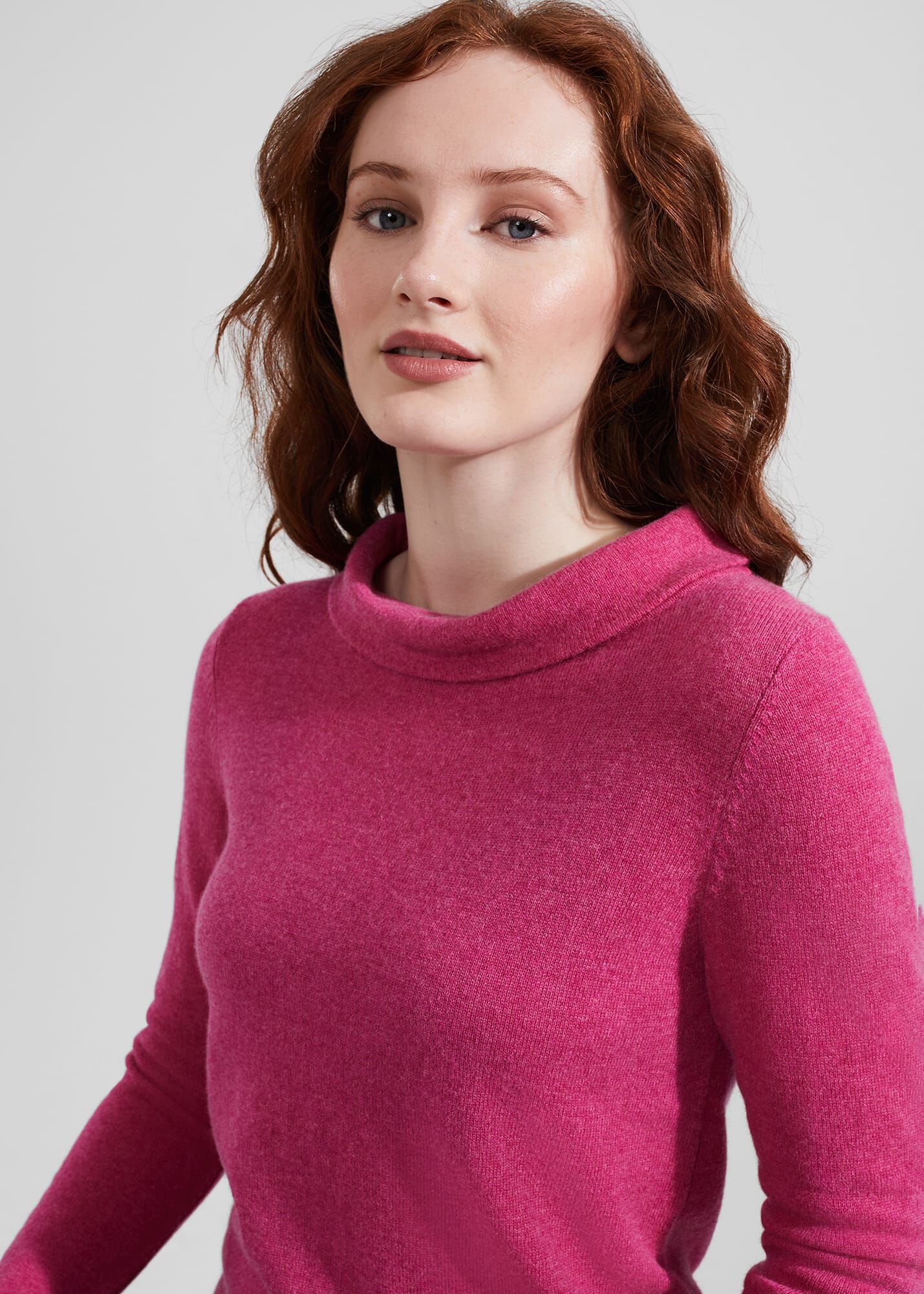 ホブズ HOBBS AUDREY PULLOVER （PINK MARL） Audrey Wool Cashmere Sweater | Hobbs US |