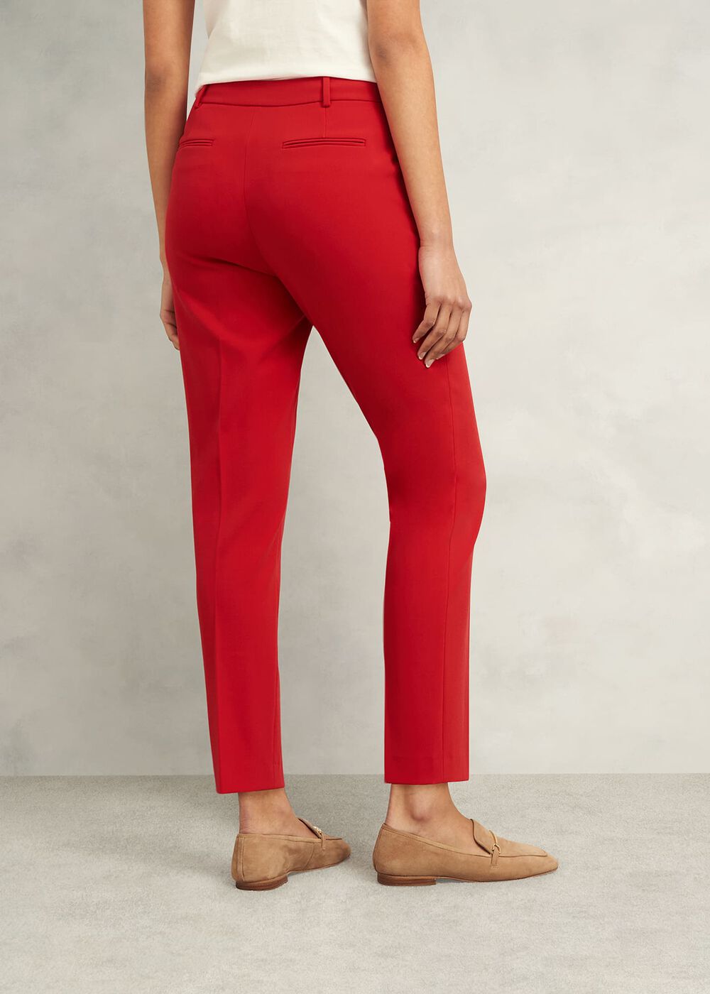 Miley Tapered Trousers, Begonia Red, hi-res