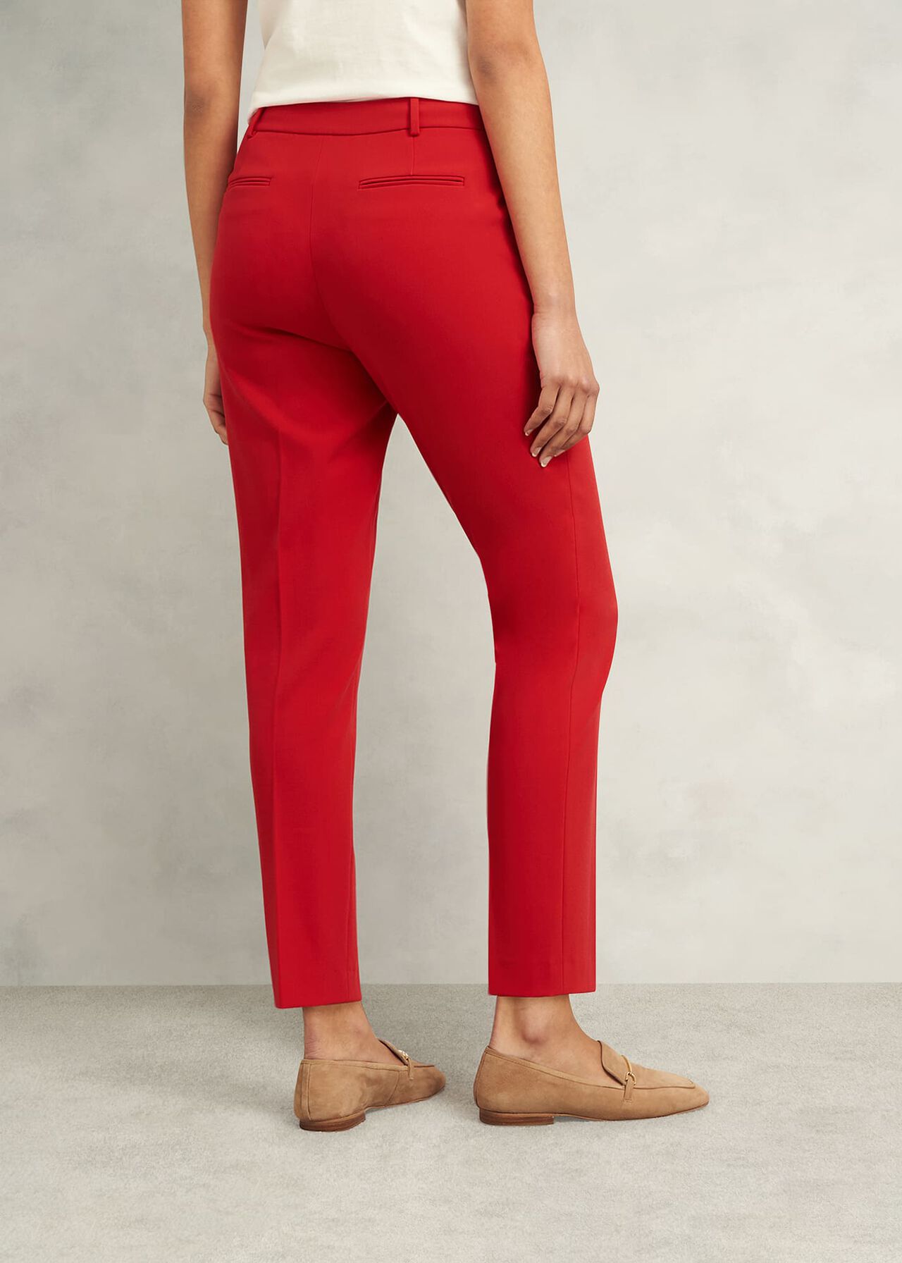 Miley Tapered Trousers, Begonia Red, hi-res