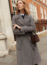 Prisha Wool Blend Coat, Mocha, hi-res