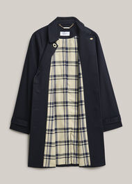 Vivienne Shower Resistant Trench Coat, Navy, hi-res