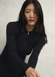 Marta Knitted Dress, Black, hi-res