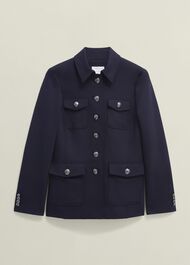 Dorney Jacket With Wool, Navy, hi-res