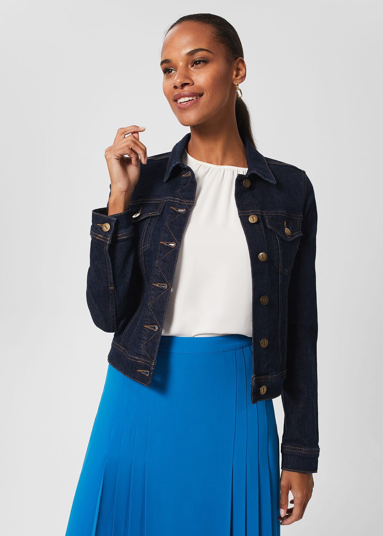 Mariam Jacket, Indigo, hi-res