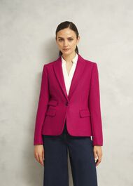 Clare Wool Jacket, Bright Pink, hi-res