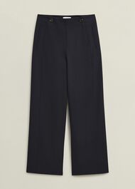 Kimmi Crop Trousers, Navy, hi-res