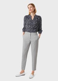 Aneta Wool Trouser, Grey, hi-res