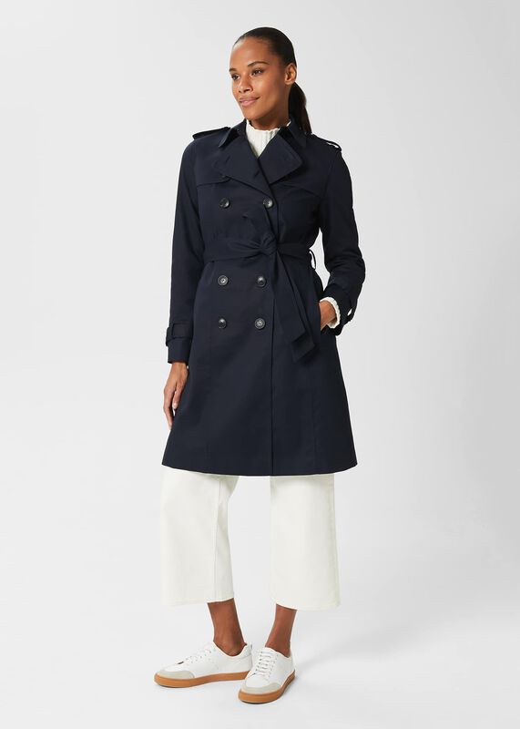 Saskia Shower Resistant Trench Coat