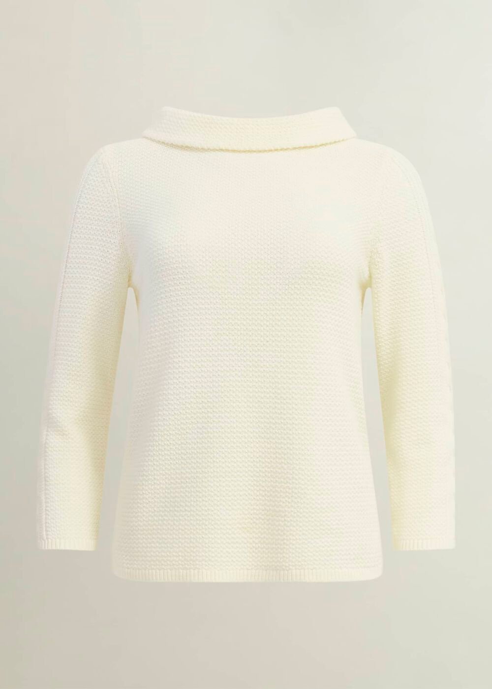Camilla Cotton Jumper, Warm Ivory, hi-res