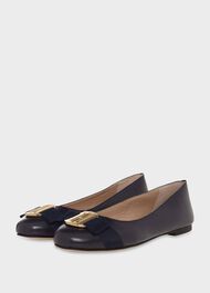 Cristie Flat, Navy, hi-res