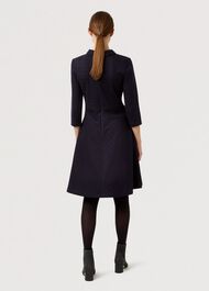Lillith Dress, Navy Red, hi-res