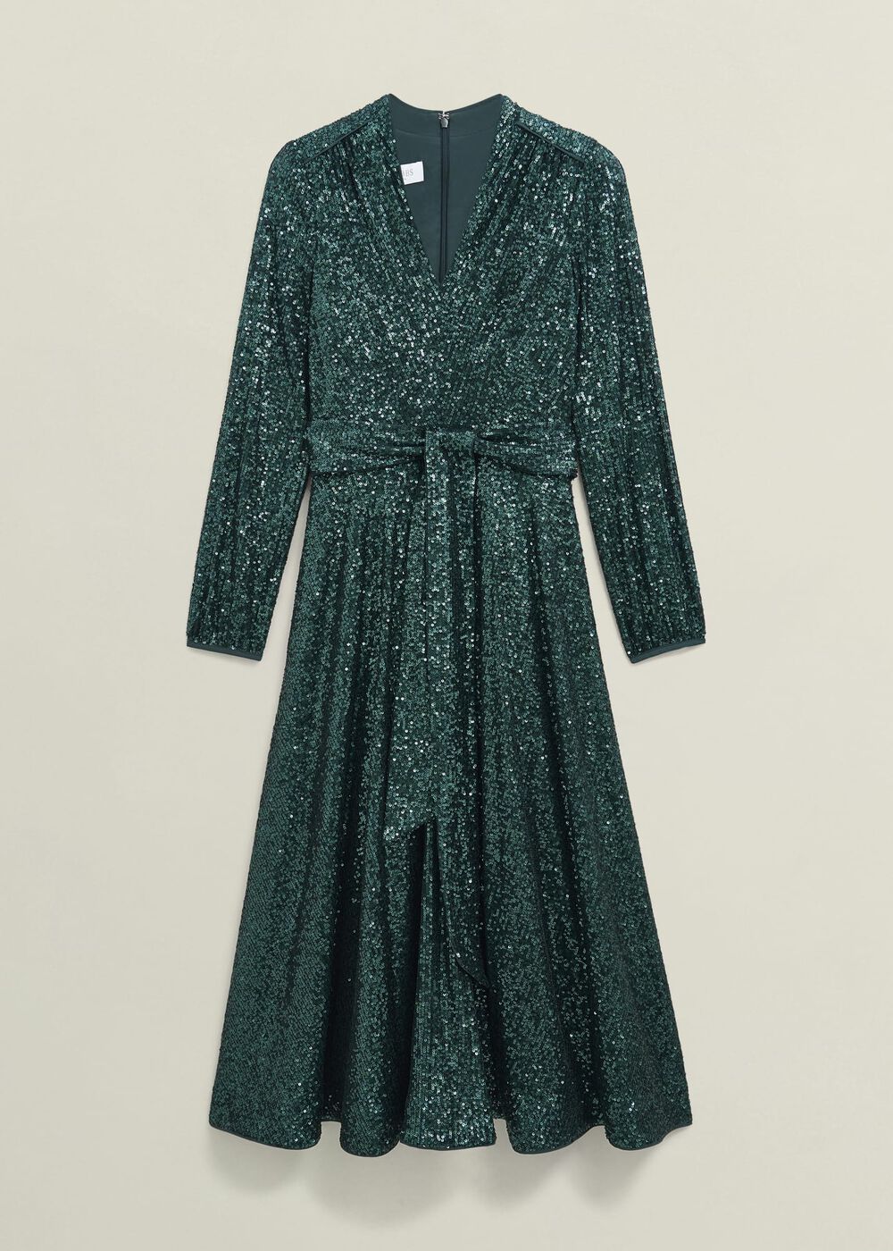 Meadow Sequin Dress, Evergreen, hi-res