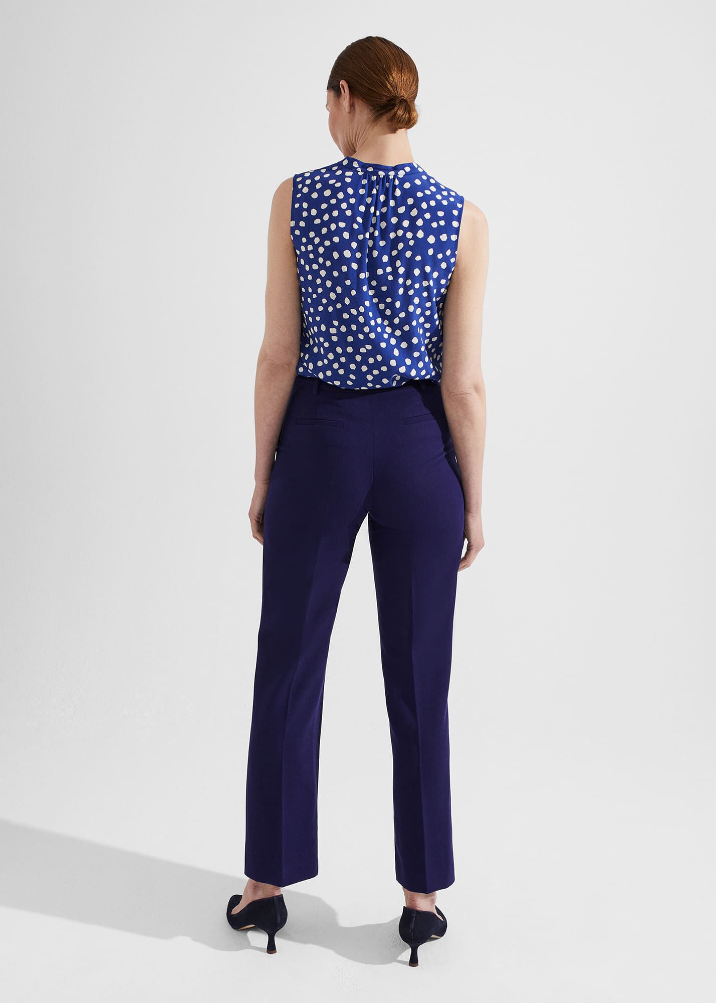 Petite navy top blue trousers