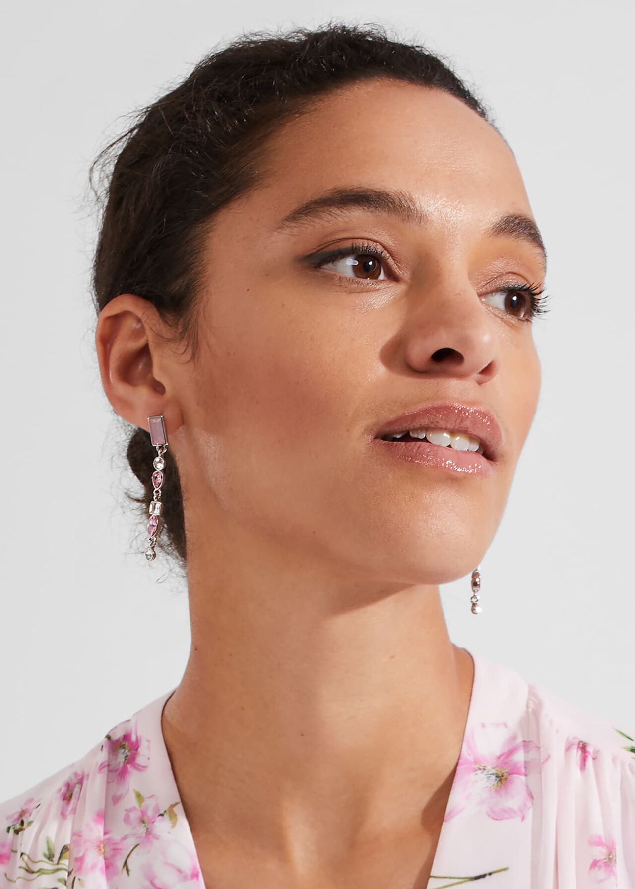 Joy Drop Earrings, Pink Multi, hi-res