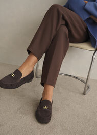 Alana Loafers, Chocolate Brown, hi-res