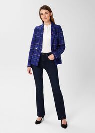 Emberly Wool Jacket, Cobalt Multi, hi-res