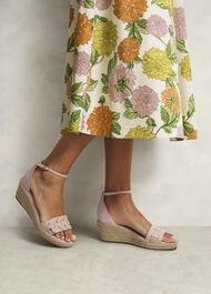 Francis Suede Espadrilles, Blush Pink, hi-res