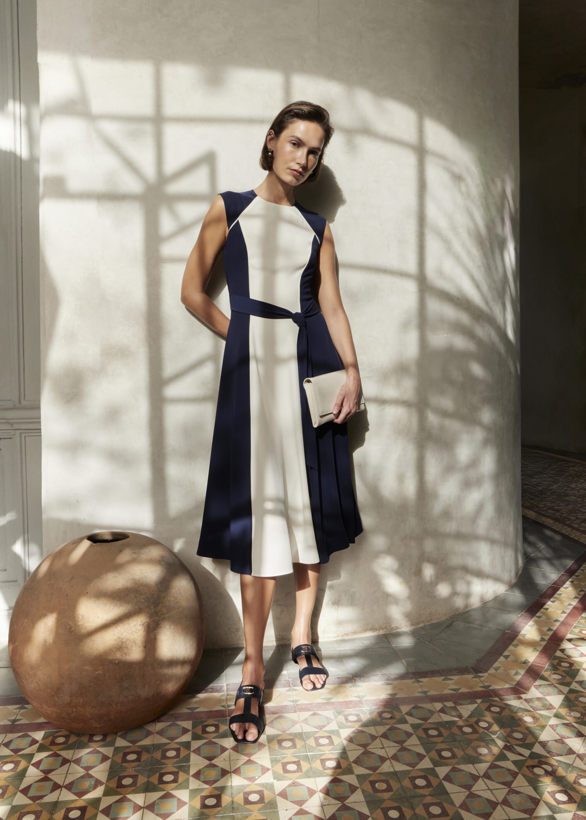 【海外限定】Hobbsワンピース☆Andrea Colour Block Dress, Navy Andrea Colourblock Dress | Hobbs US |