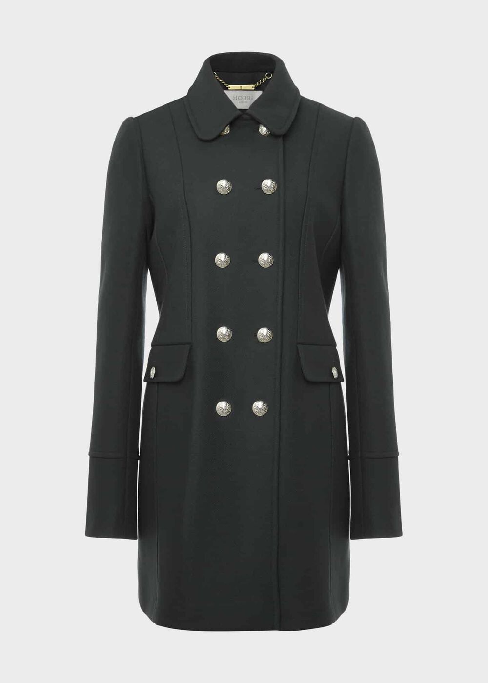 Larna Twill Coat, Deep Pine Green, hi-res