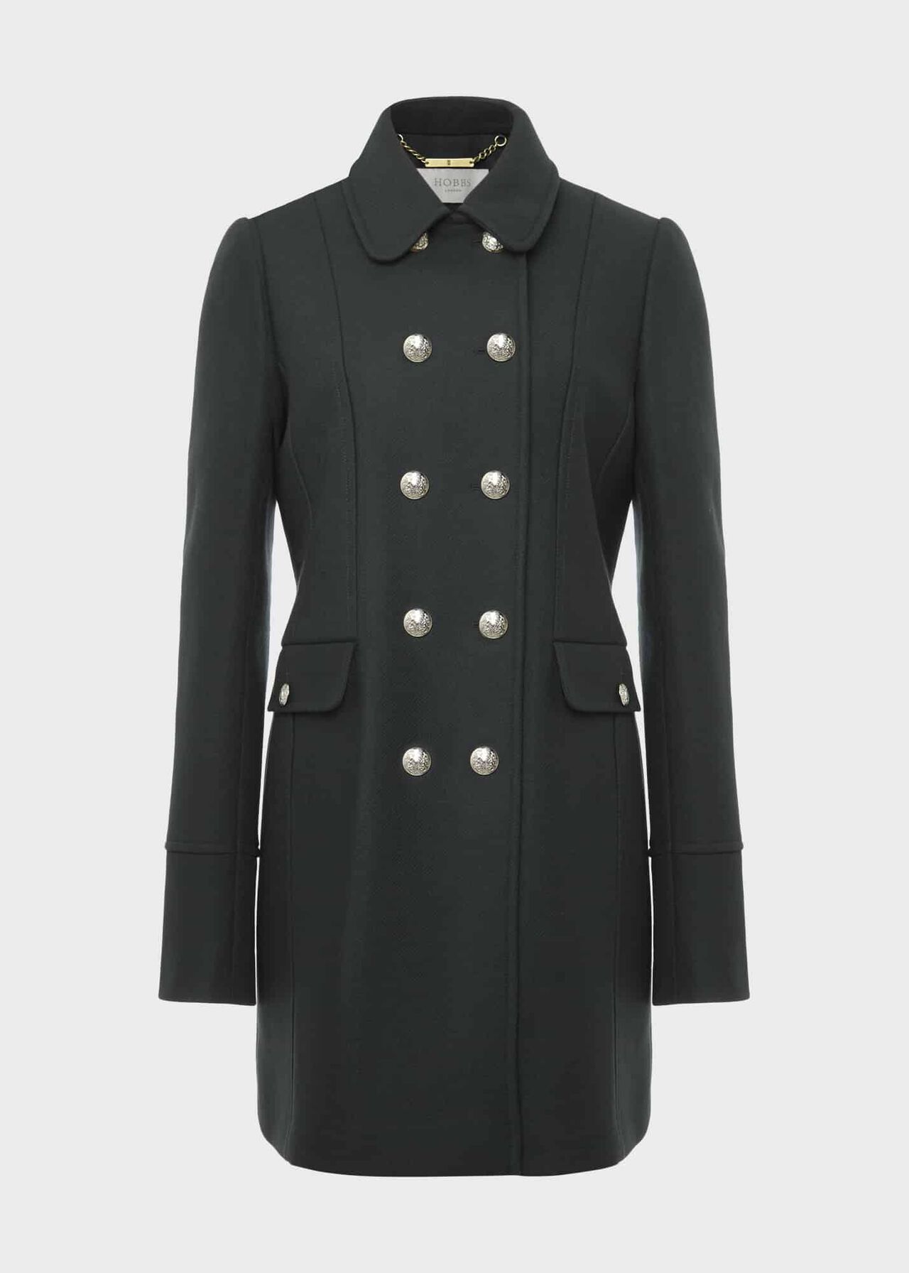 Larna Twill Coat, Deep Pine Green, hi-res
