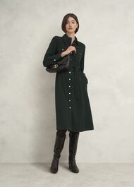 Petite Pricilla Dress, Rich Green, hi-res
