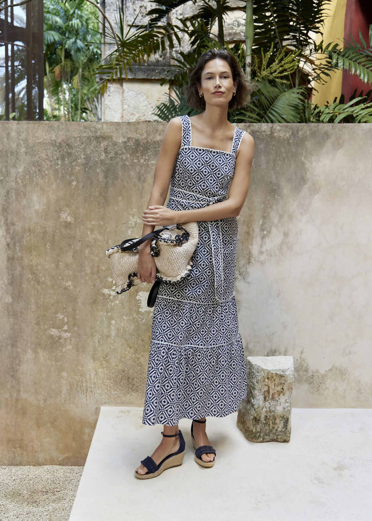 Kara Dress, Navy, hi-res