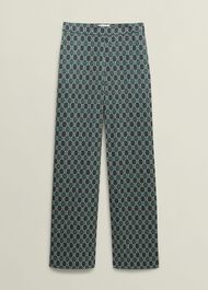 Finwell Satin Trousers, Multi, hi-res