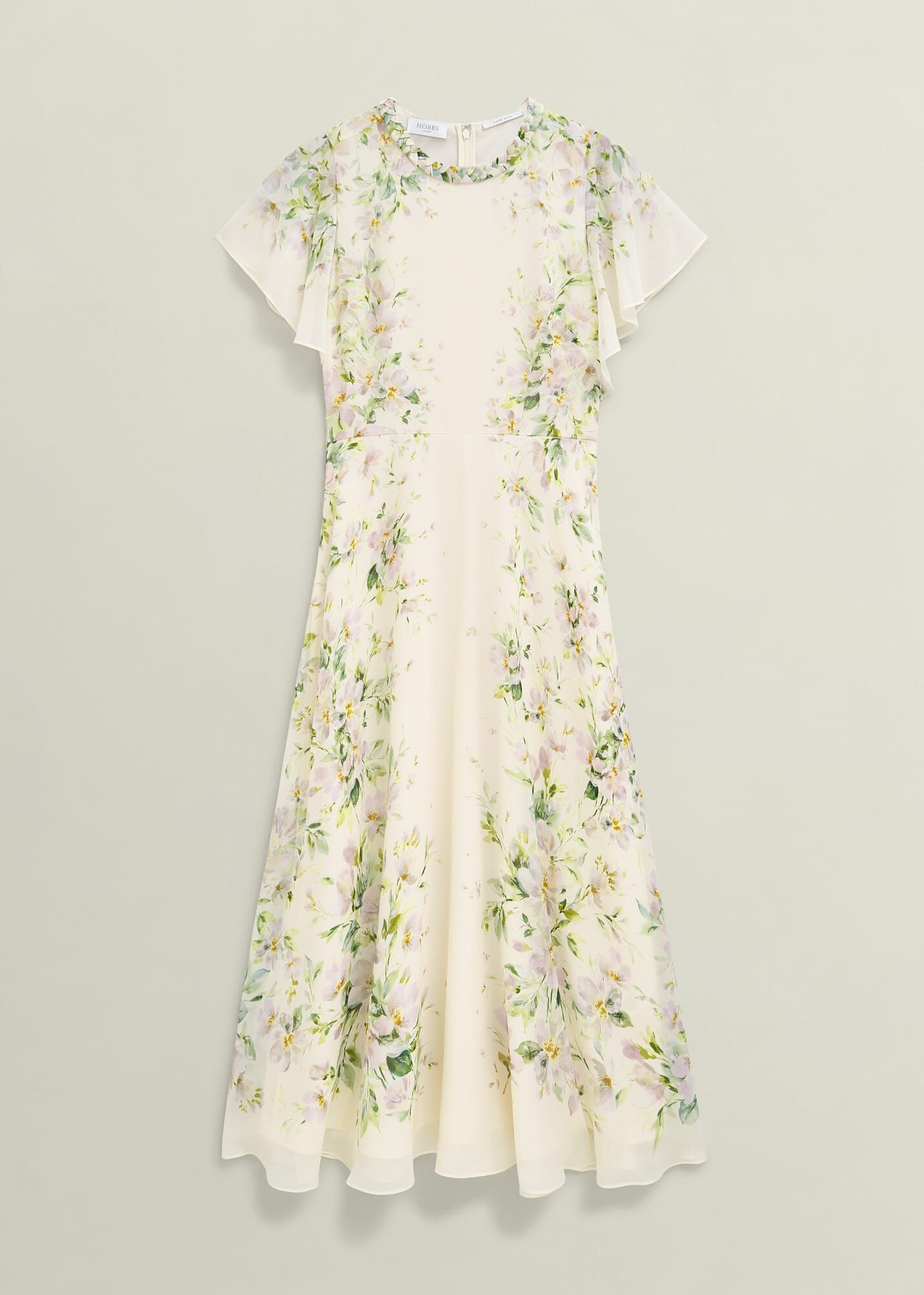 【HOBBS LONDON】Kim Plait Neck Floral シルクドレス Kim Plait Neck Floral Silk Dress | Hobbs UK |