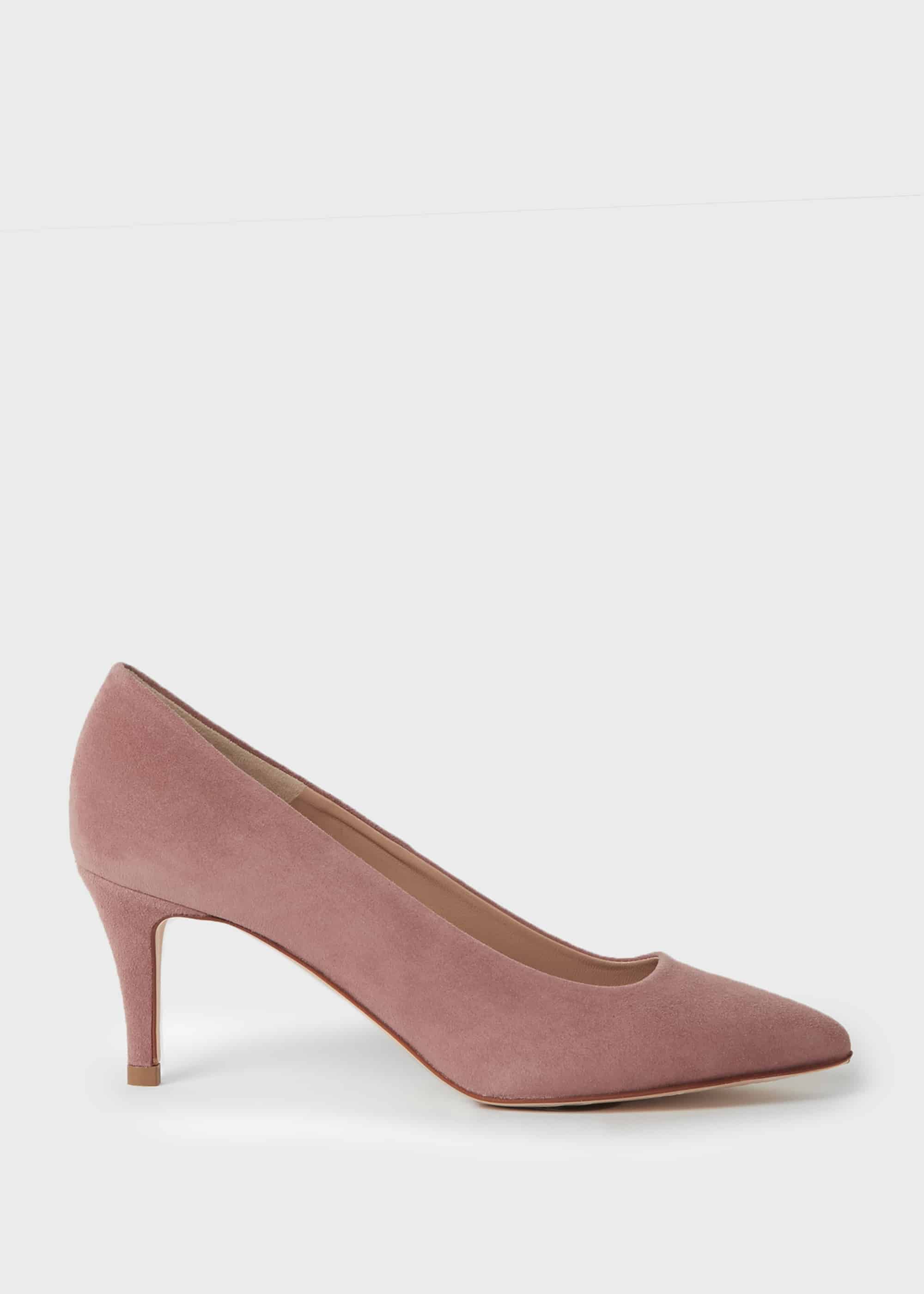 Elouise Suede Stiletto Court Shoes | Hobbs