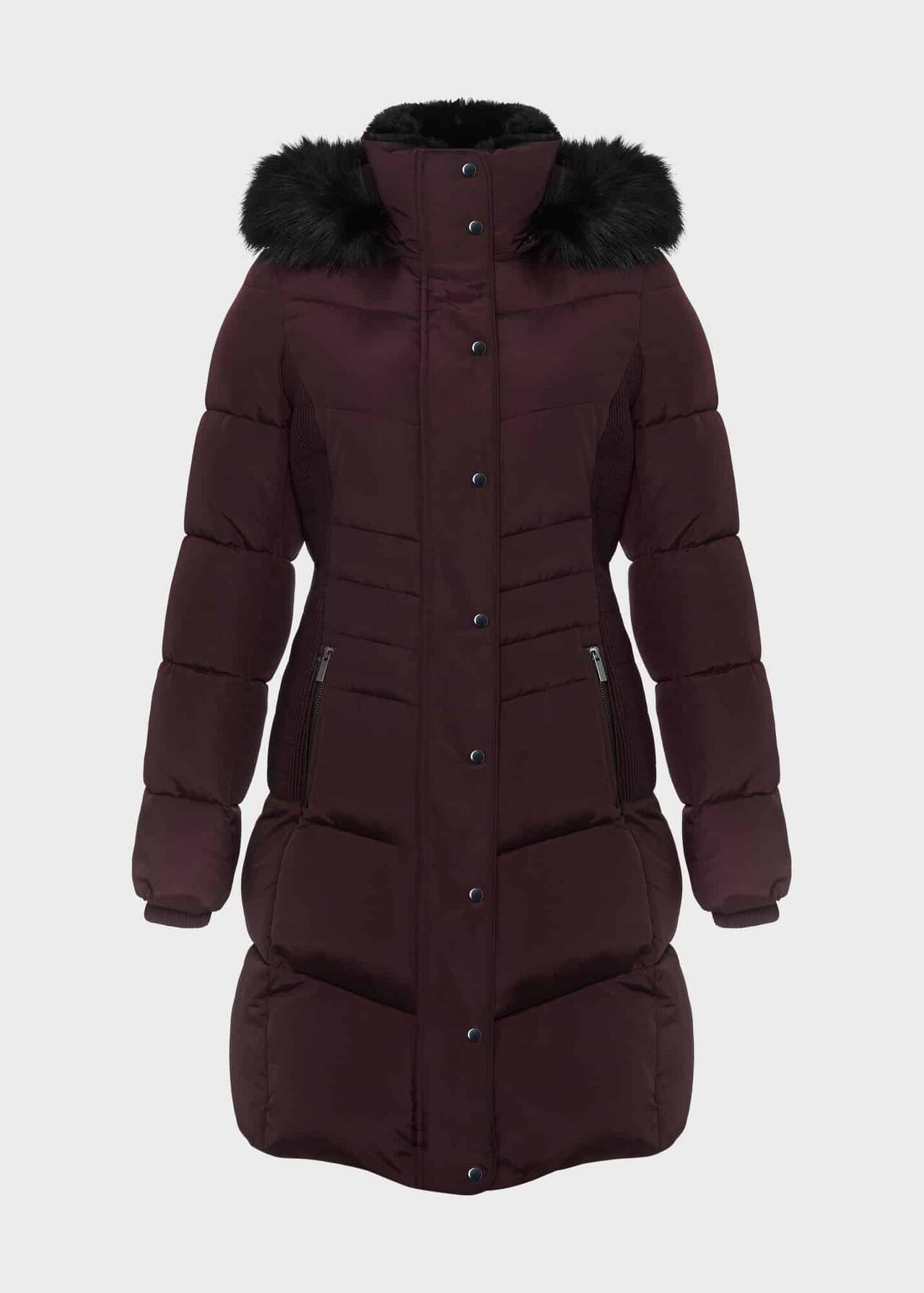 Petite Jaymie Puffer, Wine, hi-res