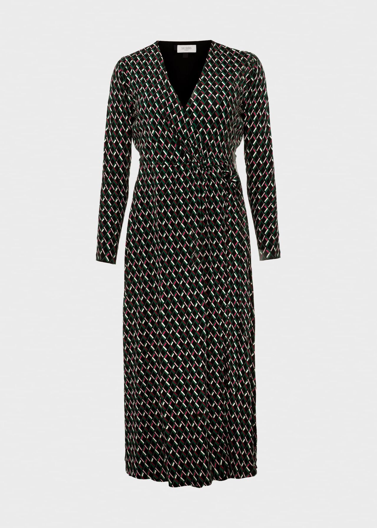 Katalina Jersey Dress, Black Multi, hi-res