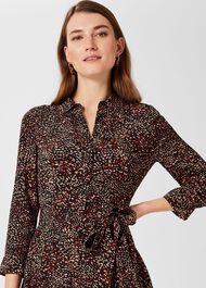 Alex Printed Shirt Dress, Black Multi, hi-res