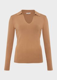 Tara Polo Jumper, Hobbs Camel, hi-res