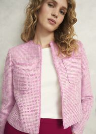 Darcy Tweed Jacket, Pink Ivory, hi-res