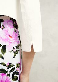 Elize Textured Jacket, Ivory, hi-res