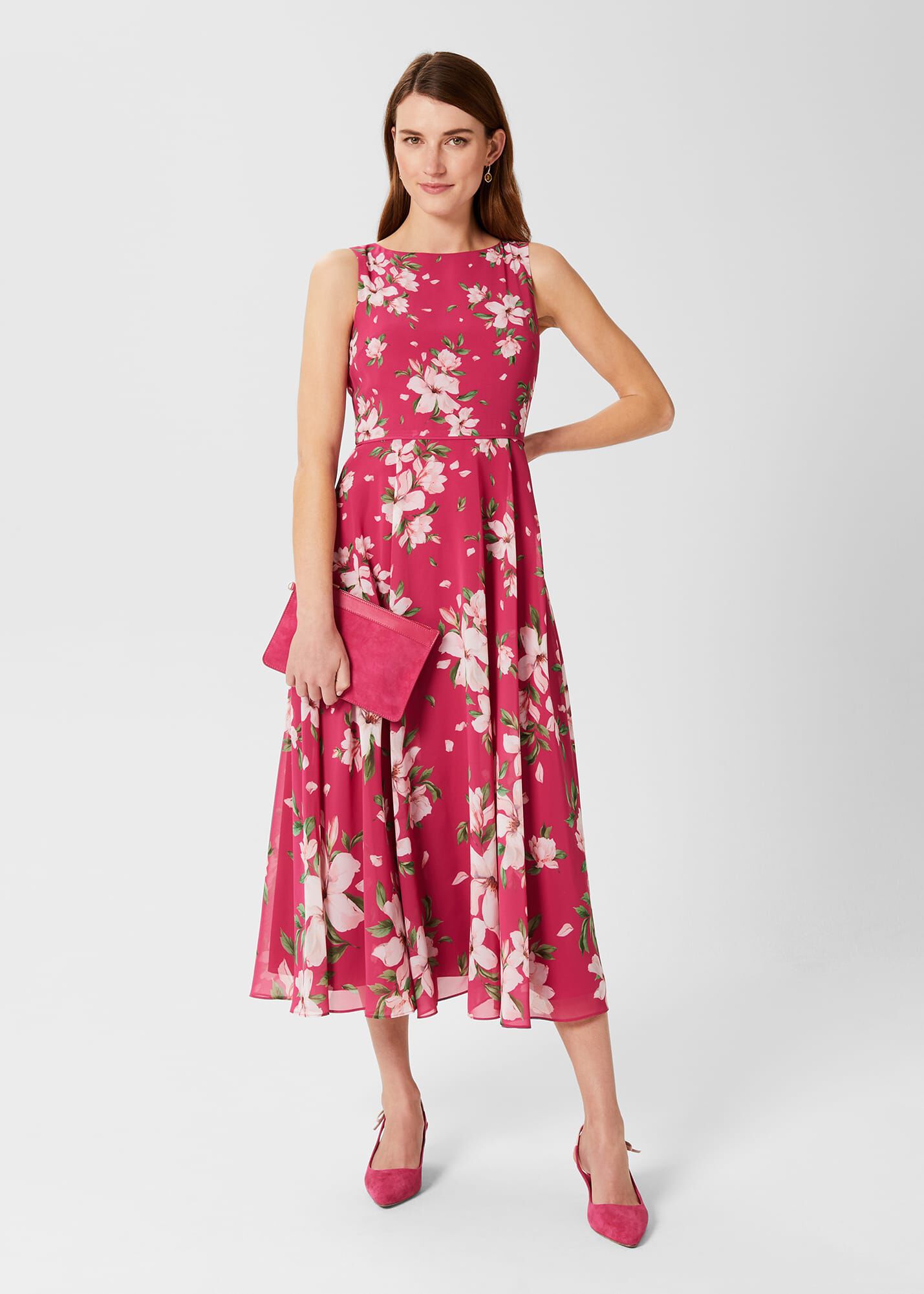 Hobbs pink dress top
