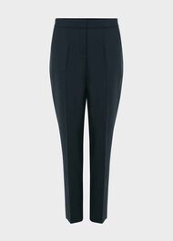 Gael Wool Blend Trousers, Deep Pine Green, hi-res
