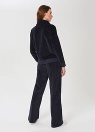 Erin Velvet Trouser, Midnight Navy, hi-res