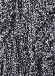 Petite Marlyn Wool Jersey Wide Trousers, Black White, hi-res