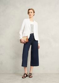 Blake Linen Jacket, Ivory, hi-res