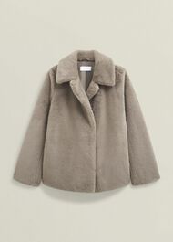 Dania Faux Fur Coat, Mink, hi-res