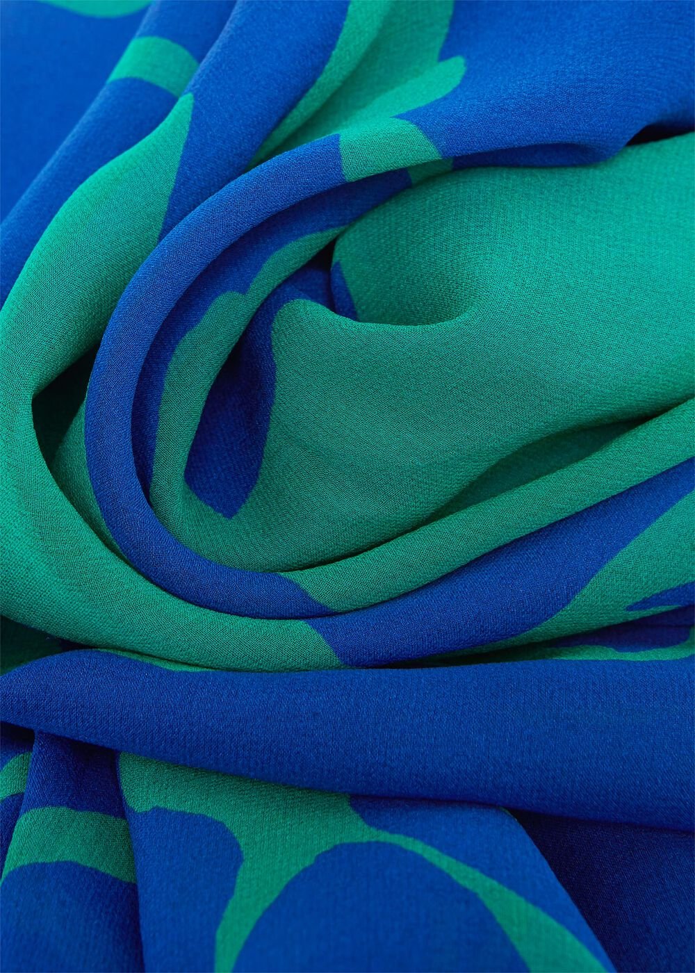 Freya Silk Fit And Flare Dress, Blue Green, hi-res