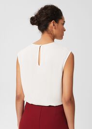 Violetta Blouse, Ivory, hi-res