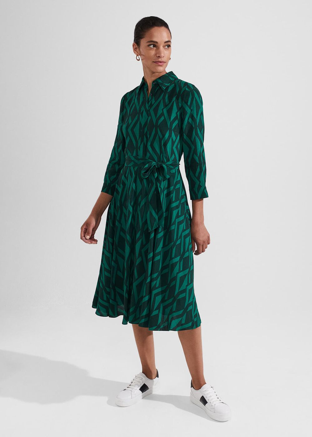 Petite Lainey Dress, Green Multi, hi-res