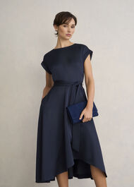 Agnes Dress, Midnight Navy, hi-res