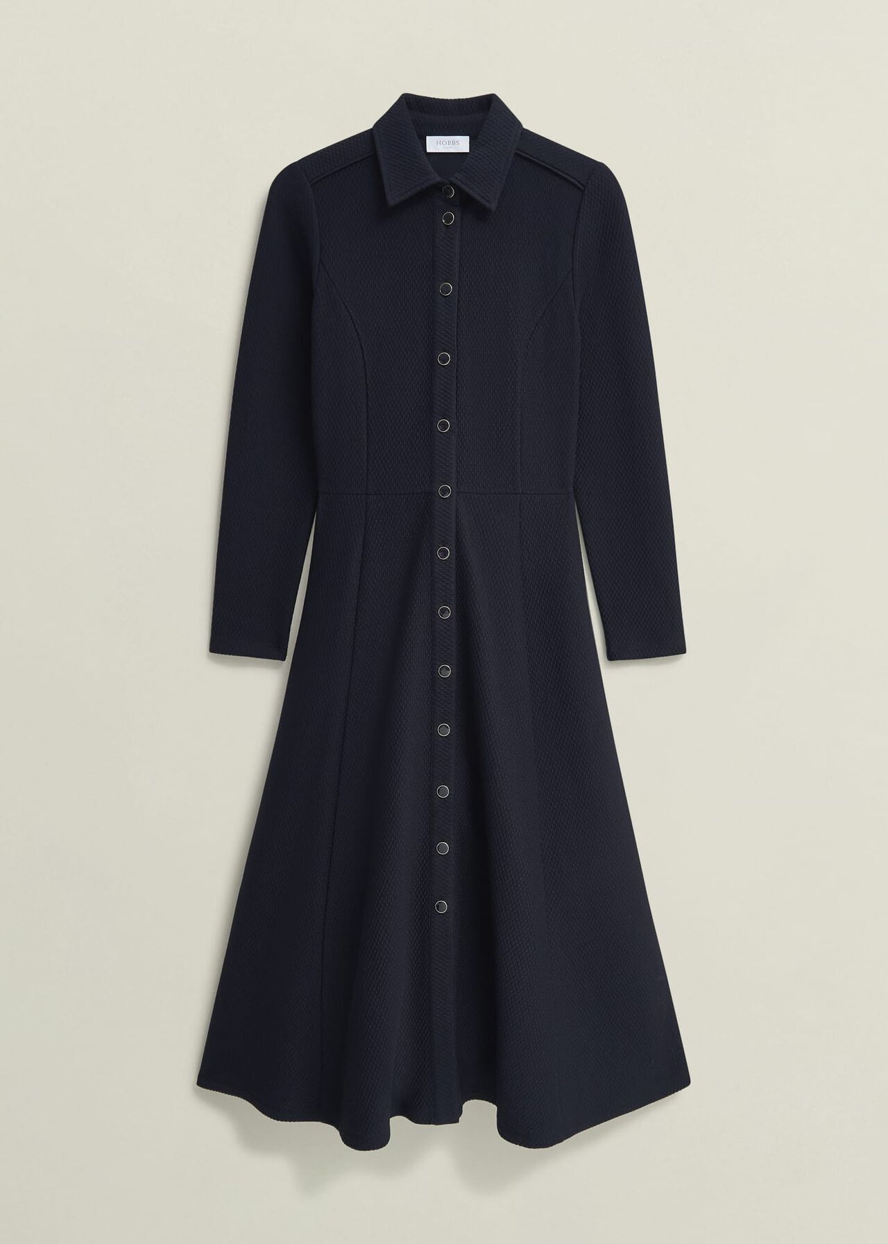 Angie Ponte Dress, Navy, hi-res