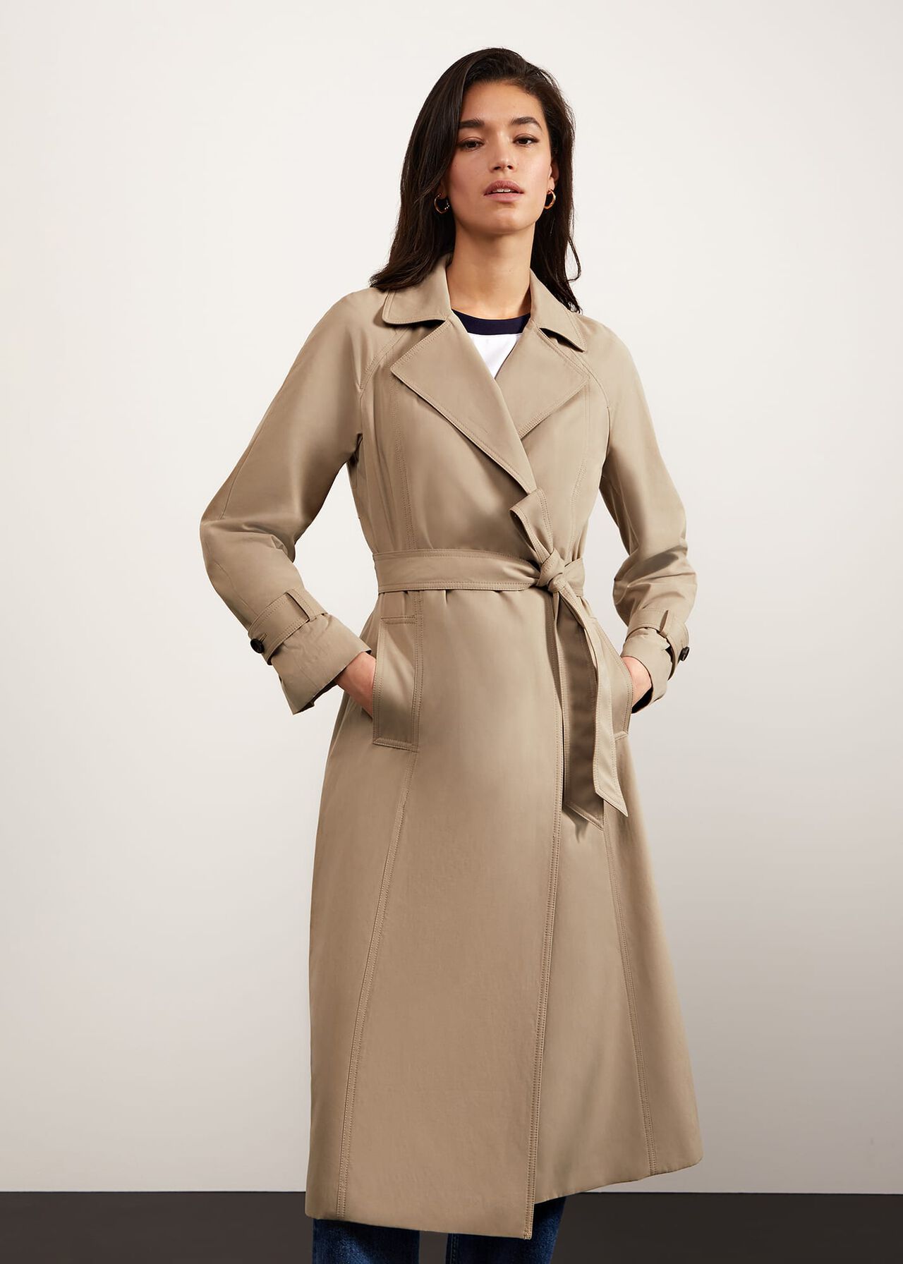 Westbury Trench With Cotton, Warm Camel, hi-res