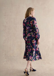 Petite Pippa Floral Waist Tie Dress, Midnight Multi, hi-res