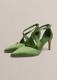 Marissa Satin Courts, Bay Leaf Green, hi-res